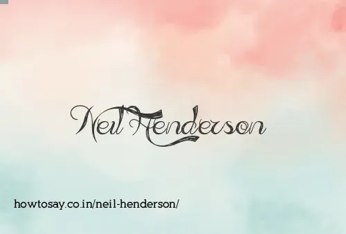 Neil Henderson