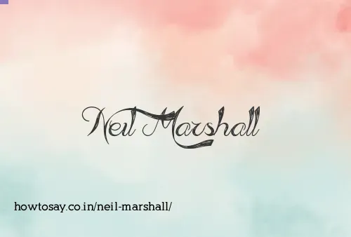 Neil Marshall