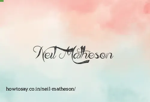 Neil Matheson