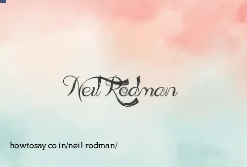 Neil Rodman