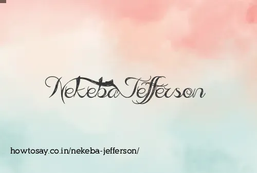 Nekeba Jefferson