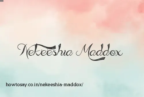 Nekeeshia Maddox