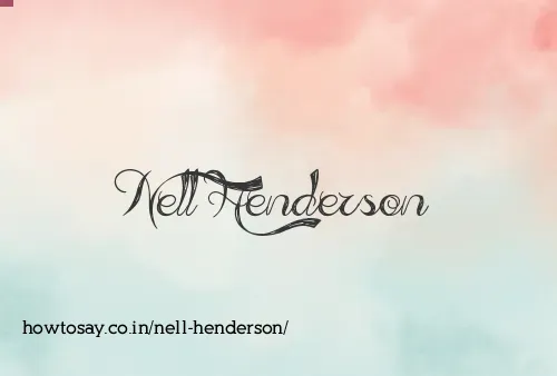 Nell Henderson