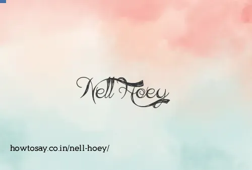Nell Hoey