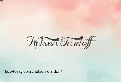 Nelson Orndoff