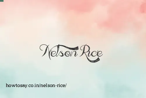 Nelson Rice