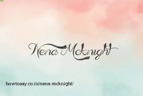 Nena Mcknight