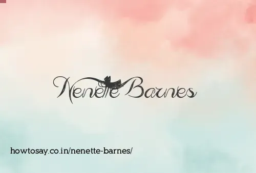 Nenette Barnes