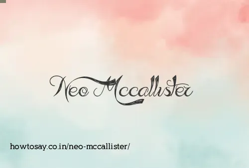 Neo Mccallister