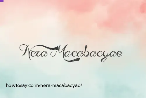 Nera Macabacyao