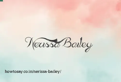 Nerissa Bailey