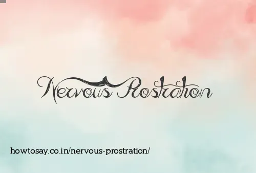 Nervous Prostration