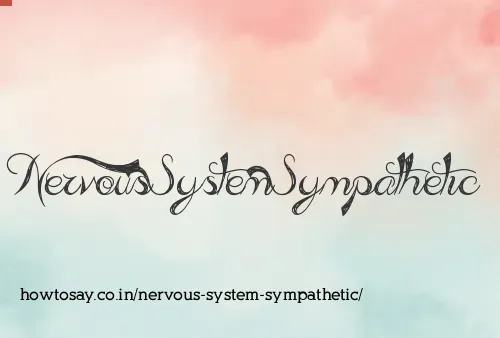 Nervous System Sympathetic