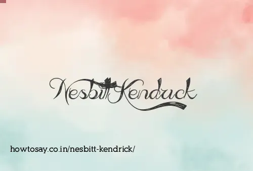 Nesbitt Kendrick