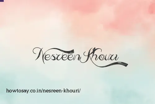 Nesreen Khouri