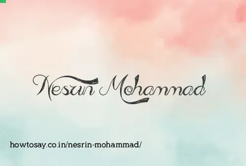 Nesrin Mohammad
