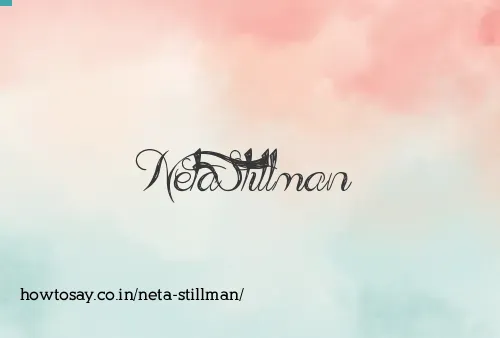 Neta Stillman