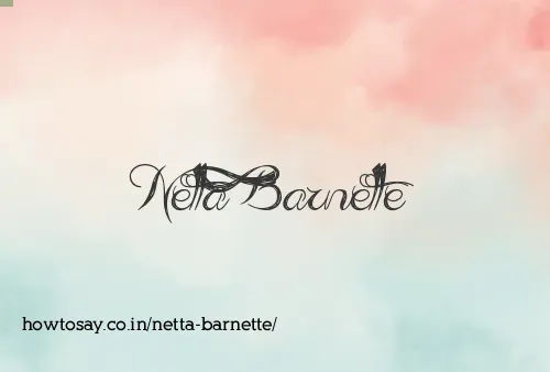 Netta Barnette