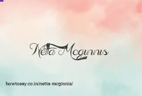Netta Mcginnis