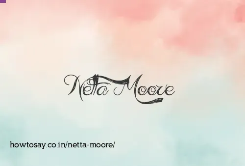 Netta Moore