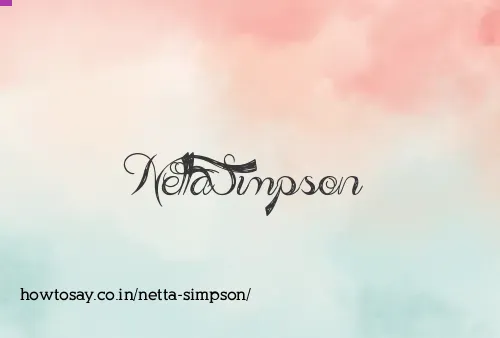 Netta Simpson