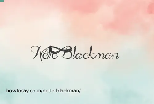 Nette Blackman