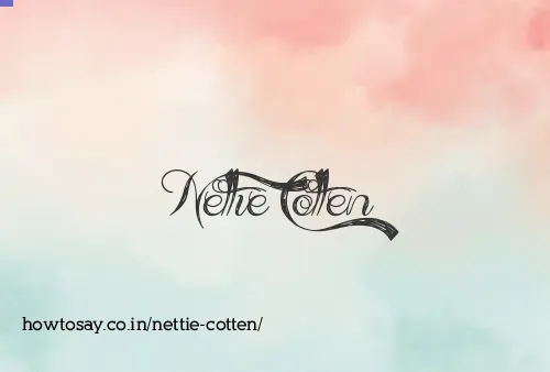 Nettie Cotten