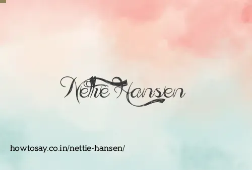 Nettie Hansen