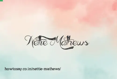Nettie Mathews