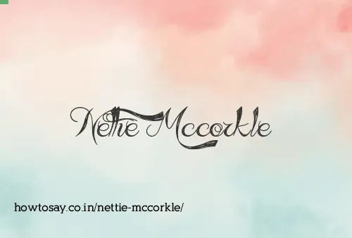 Nettie Mccorkle