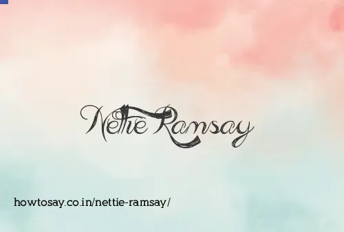 Nettie Ramsay