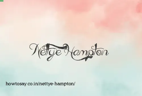 Nettye Hampton