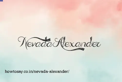 Nevada Alexander