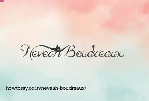 Neveah Boudreaux