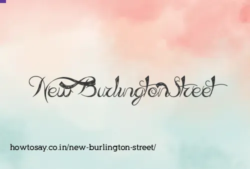 New Burlington Street