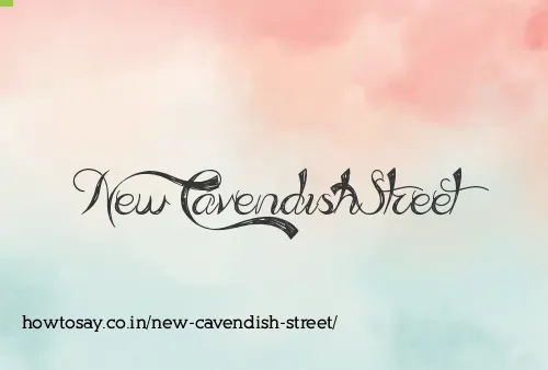 New Cavendish Street