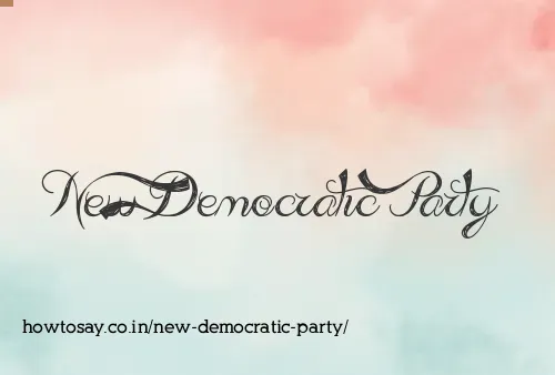 New Democratic Party