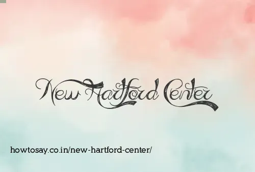 New Hartford Center