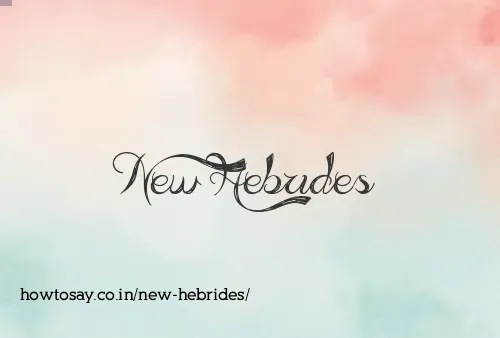 New Hebrides