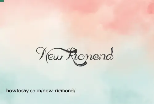 New Ricmond
