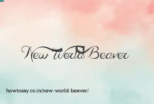 New World Beaver