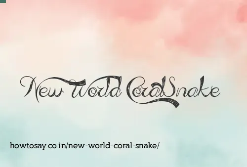 New World Coral Snake