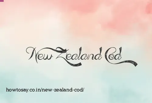 New Zealand Cod