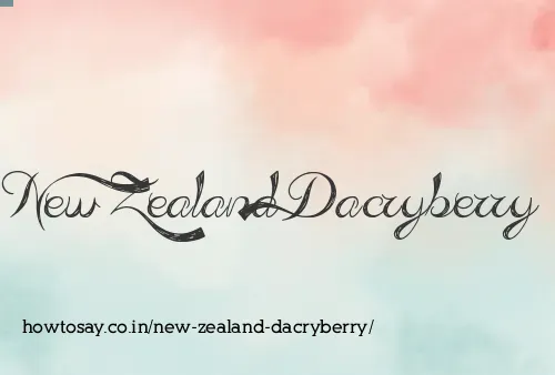 New Zealand Dacryberry