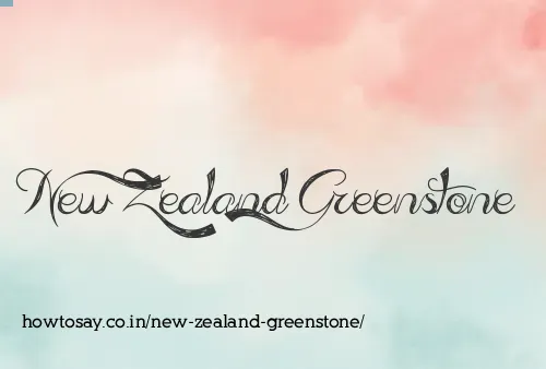 New Zealand Greenstone