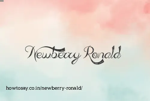 Newberry Ronald