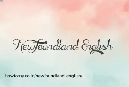 Newfoundland English