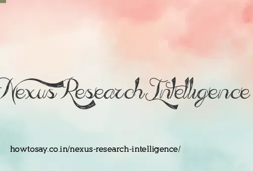 Nexus Research Intelligence