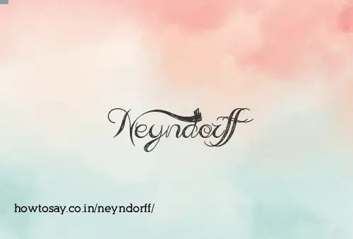 Neyndorff