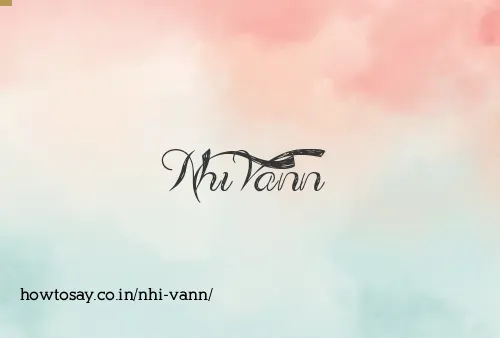 Nhi Vann